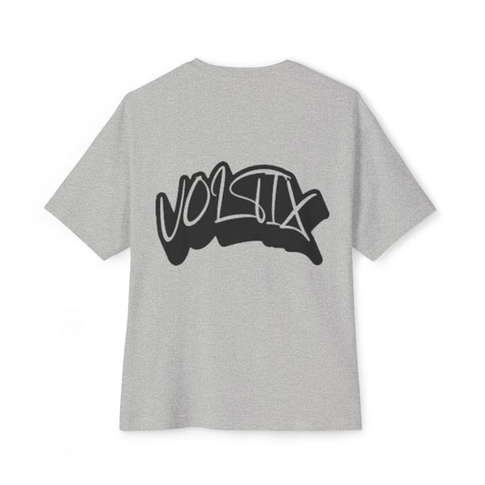 Trendy Voltix Unisex Oversized Boxy Tee with Urban Graffiti Design