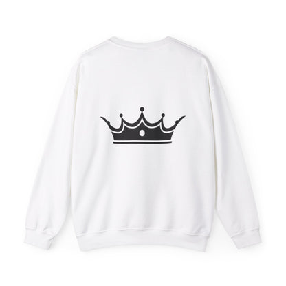 Crowned Comfort Crewneck Sweatshirt - Unisex Heavy Blend with Voltix Design