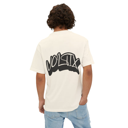 Trendy Voltix Unisex Oversized Boxy Tee with Urban Graffiti Design