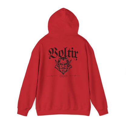 Unisex Hoodie with Voltix Devil Design - Cozy Streetwear for Bold Style