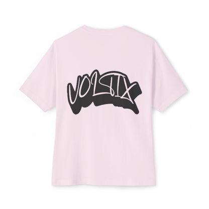 Trendy Voltix Unisex Oversized Boxy Tee with Urban Graffiti Design