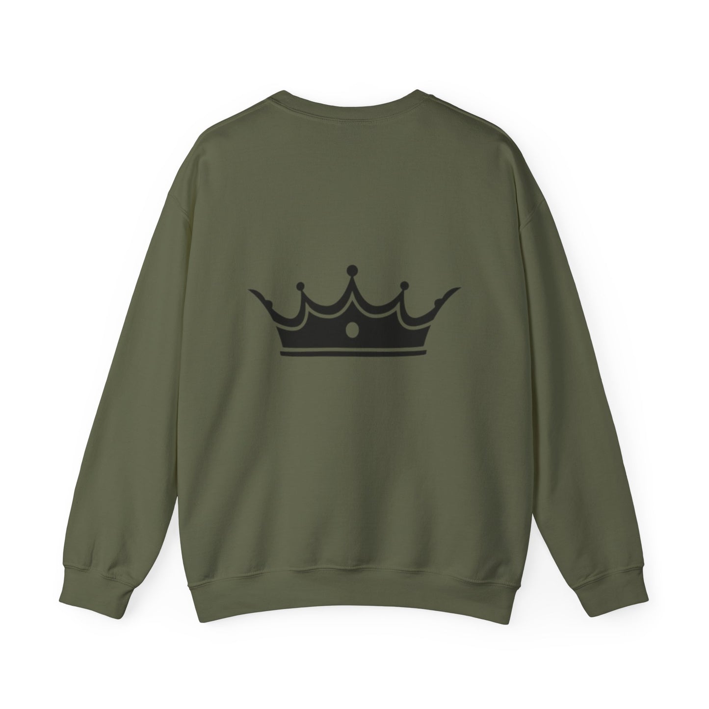 Crowned Comfort Crewneck Sweatshirt - Unisex Heavy Blend with Voltix Design