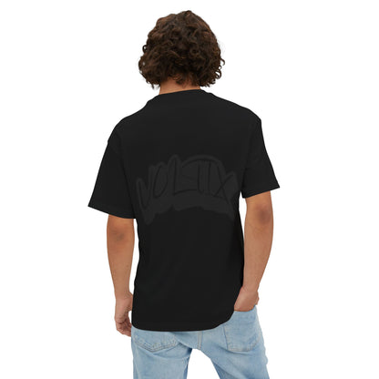 Trendy Voltix Unisex Oversized Boxy Tee with Urban Graffiti Design