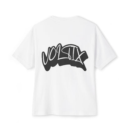 Trendy Voltix Unisex Oversized Boxy Tee with Urban Graffiti Design